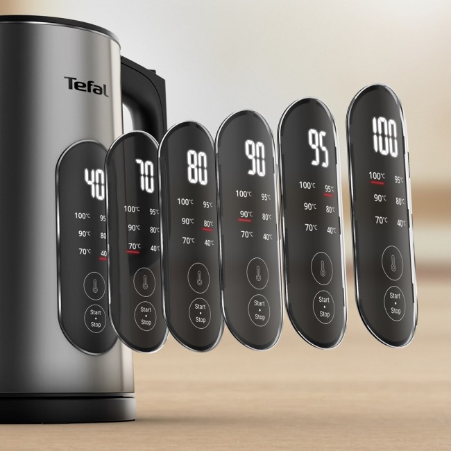 Tefal Selection KI871DE0 electric kettle 1.7 L 1500 W Black, Stainless steel