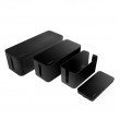 LogiLink KAB0077 cable organizer Universal Cable box Black 3 pc(s)