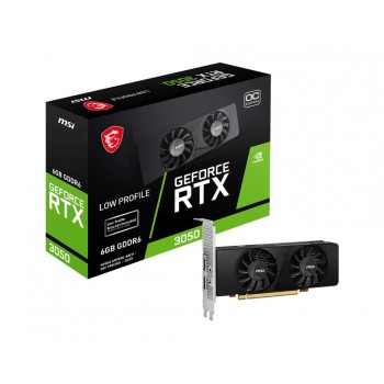 MSI GEFORCE RTX 3050 LP 6G OC graphics card NVIDIA 6 GB GDDR6