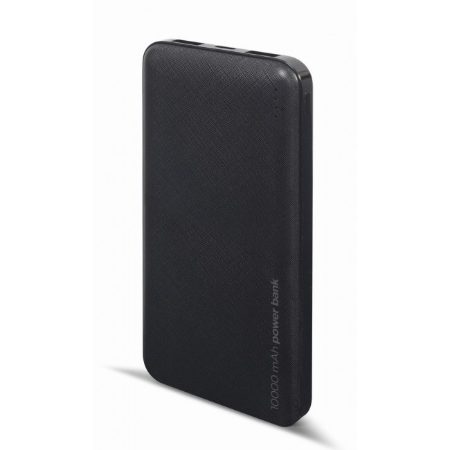 Gembird PB10-02 power bank Lithium Polymer (LiPo) 10000 mAh Black Gembird PB10-02 power bank Lithium Polymer (LiPo) 10000 mAh Black