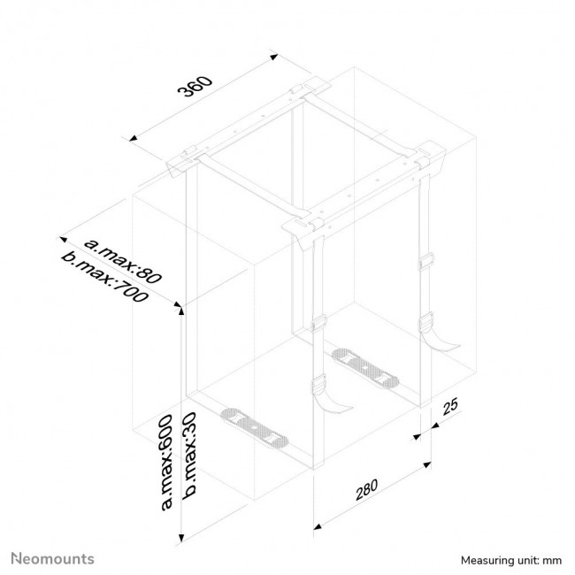 Neomounts CPU-D025BLACK CPU holder - max 20 kg - universal Neomounts CPU-D025BLACK CPU holder - max 20 kg - universal
