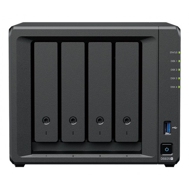 Synology DiskStation DS925+ NAS/storage server Ryzen Embedded V1500B 4 GB DDR4 0 TB Black Synology DiskStation DS925+ NAS/storage server Ryzen Embedded V1500B 4 GB DDR4 0 TB Black