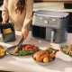 Ninja DZ400EU fryer Double 9.5 L Stand-alone 2470 W Hot air fryer Grey Ninja DZ400EU fryer Double 9.5 L Stand-alone 2470 W Hot air fryer Grey