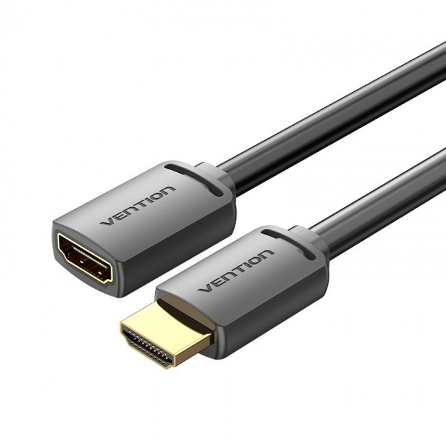 Vention HDMI-A Male to HDMI-A Female 4K HD Cable PVC Type 5M Black