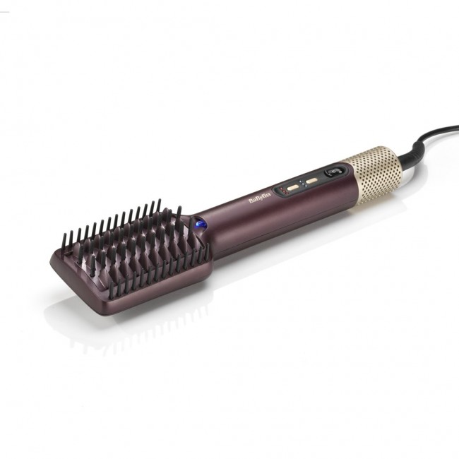BaByliss Air Power AS6400E hair styling tool Straightening brush Airflow Maroon 900 W 2.5 m