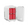 ELLE 8L mini fridge with LED make-up mirror, white ELLE 8L mini fridge with LED make-up mirror, white