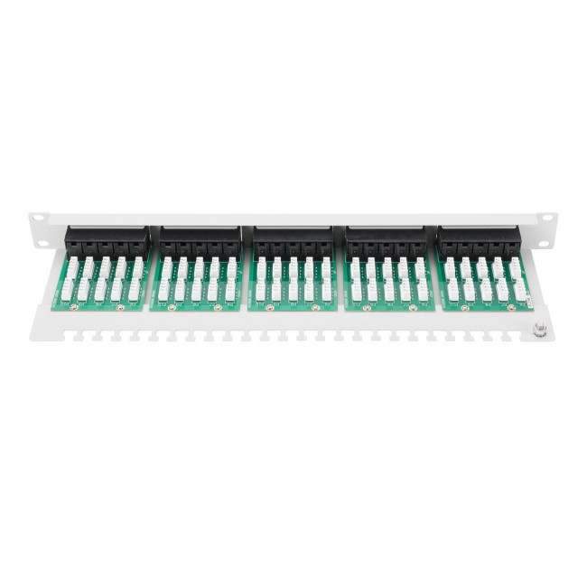 Digitus CAT 3 ISDN patch panel, unshielded, grey