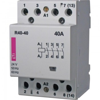 R 40-40 MODULAR CONTACTOR 40A 4P 4Z 3M 230V AC ETICON