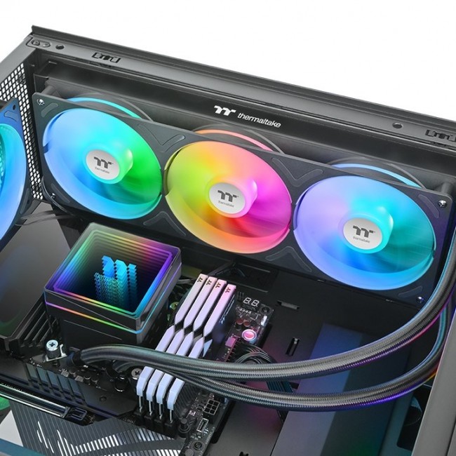 Thermaltake TH360 V3 ARGB Processor All-in-one liquid cooler 12 cm Black 1 pc(s)