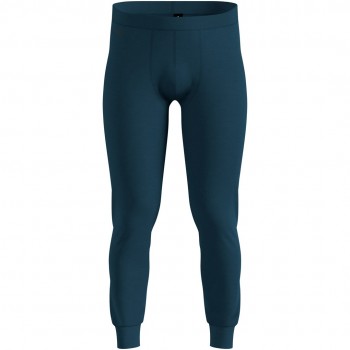 Legginsy termoaktywne męskie Odlo MERINO 200 BL BOTTOM long zielone S