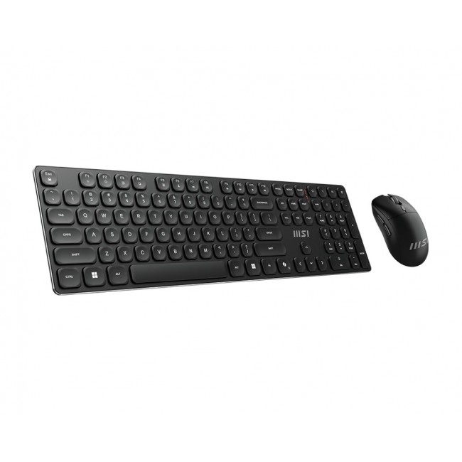 MSI FORGE K210 WIRELESS COMBO keyboard Mouse included Home/Office USB Black