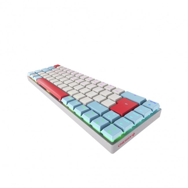 CHERRY MX-LP 2.1 Compact Wireless keyboard Gaming RF Wireless + Bluetooth QWERTZ German White