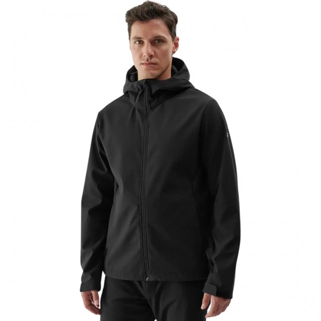 Men's Softshell Jacket 4F M283 Deep Black 4FWAW24TSOFM283 20S L