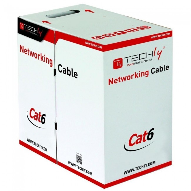 Techly ITP9-RIS-0305 networking cable Grey 305 m Cat6 S/FTP (S-STP) Techly ITP9-RIS-0305 networking cable Grey 305 m Cat6 S/FTP (S-STP)