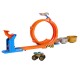 Hot Wheels Monster Trucks Loop-And-Flip Trophy Challenge Playset & Die-Cast Bigfoot Toy Truck