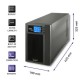 Qoltec Zasilacz awaryjny UPS On-line | Pure Sine Wave | 3kVA | 2.4kW | LCD | USB Qoltec Zasilacz awaryjny UPS On-line | Pure Sine Wave | 3kVA | 2.4kW | LCD | USB