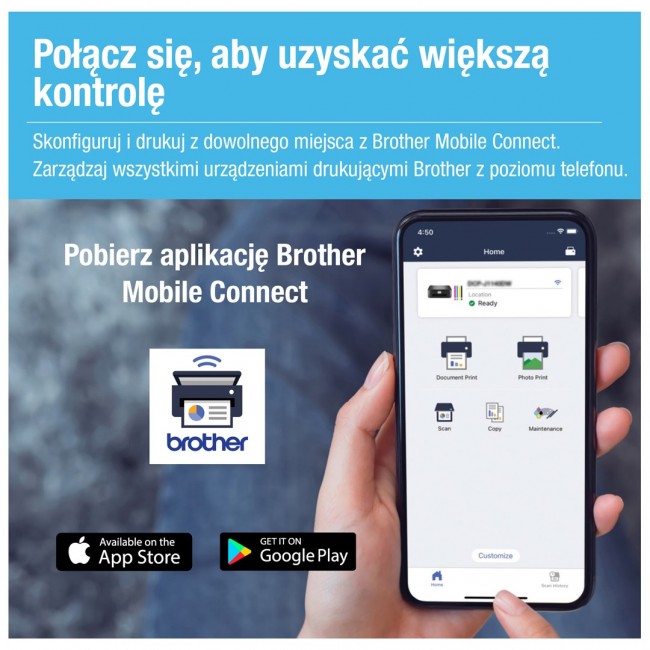 Brother DCP-T730DW Inkjet A4 6000 x 1200 DPI 27 ppm Wi-Fi Brother DCP-T730DW Inkjet A4 6000 x 1200 DPI 27 ppm Wi-Fi