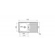 Pyramis ET 78 Flax Semiflat steel sink with drainer 100139101, Silver, 1 bowl Pyramis ET 78 Flax Semiflat steel sink with drainer 100139101, Silver, 1 bowl
