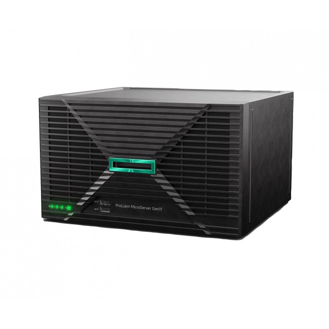 HPE ProLiant MicroServer Gen11 E-2414 2.6GHz 4-core 1P 16GB-U VROC 4LFF-NHP 180W External PS Server HPE ProLiant MicroServer Gen11 E-2414 2.6GHz 4-core 1P 16GB-U VROC 4LFF-NHP 180W External PS Server