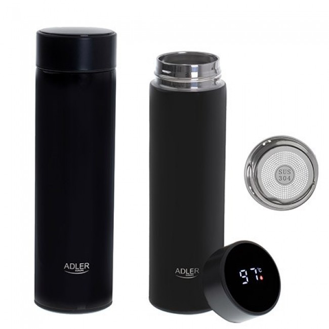 THERMOS WITH LED ADLER AD 4506BK BLACK
