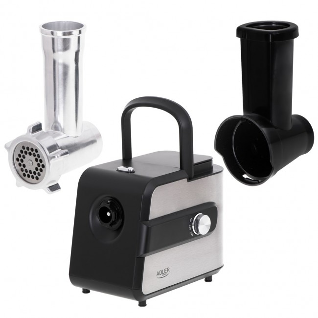 Adler AD 4813 mincer 2000 W Black, Silver Adler AD 4813 mincer 2000 W Black, Silver
