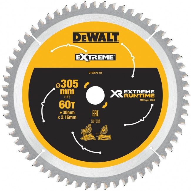 DeWALT DT99575-QZ circular saw blade 30.5 cm 1 pc(s) DeWALT DT99575-QZ circular saw blade 30.5 cm 1 pc(s)