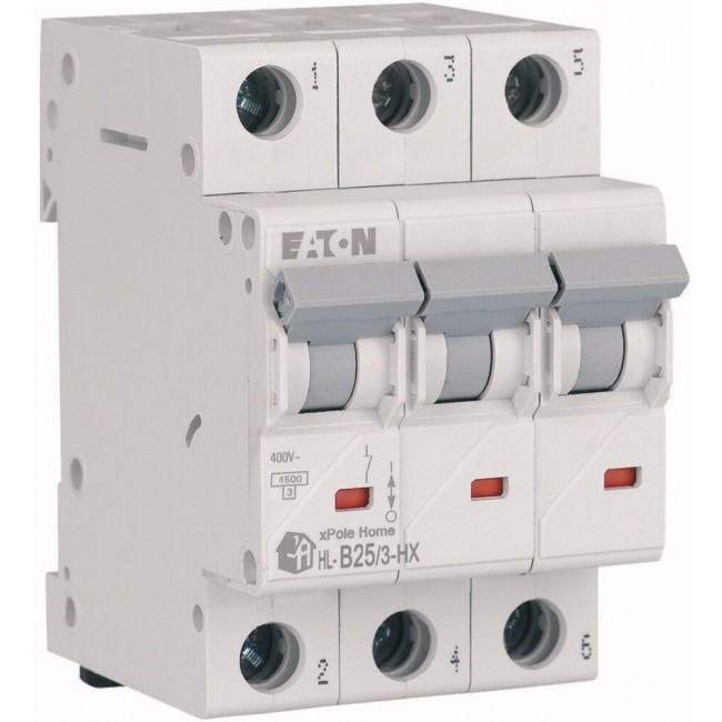 HN-B25/3 MINIATURE CIRCUIT BREAKER B 25A 3P 3M 6KA