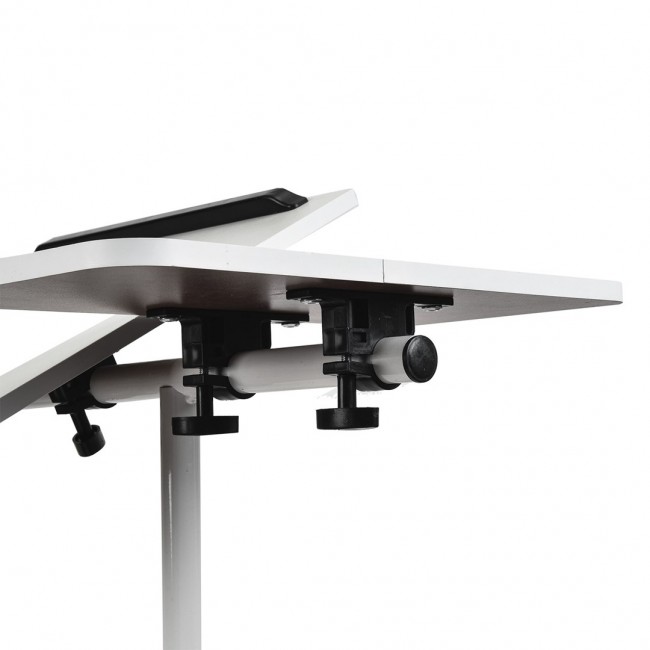 Maclean mobile desk/laptop stand, white, height adjustment 59-89cm, max. 30kg , MC-121 W