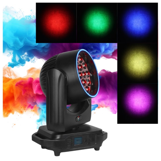 LIGHT4ME SKY WASH 19x15W RGBW g owica ruchoma o wi