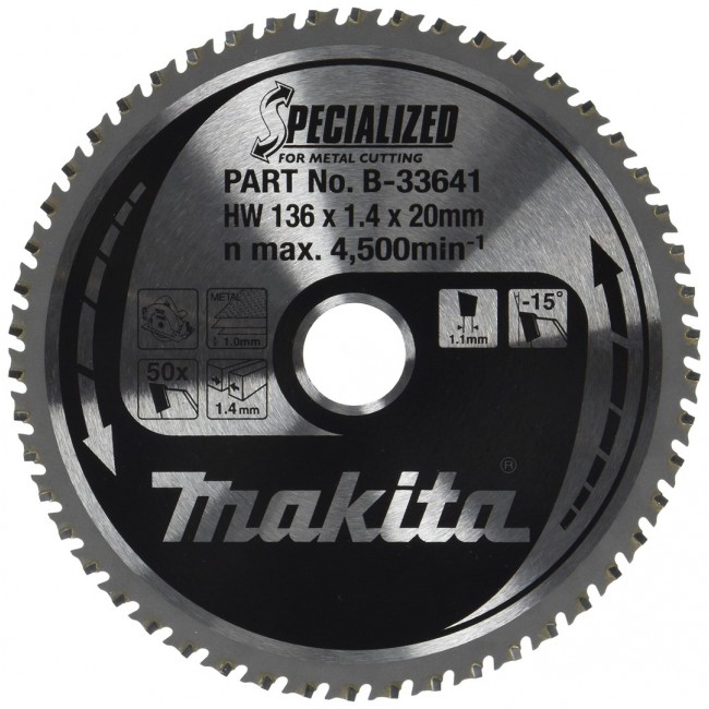 Makita Specialized circular saw blade 13.6 cm 1 pc(s) Makita Specialized circular saw blade 13.6 cm 1 pc(s)