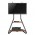 Maclean MC-455 Freestanding Corner TV Stand in Bauhaus Style, Free-standing TV Holder with Two Levels, Made of Wood, Load Capacity up to 10 kg, TV Mount up to 40 kg, 37-75'', Max. VESA 600x400, Max. Height 1460mm