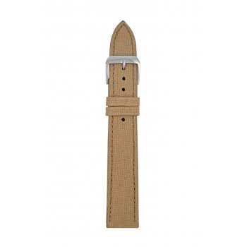Recycled leather belt, light brown, 20 mm