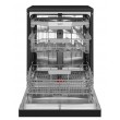 Amica DFM66B8EOqBH 60 cm freestanding dishwasher, black