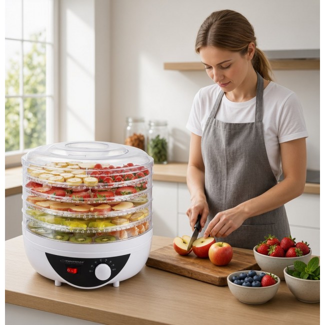 Esperanza EKD002 food dehydrator Black,Transparent,White 250 W