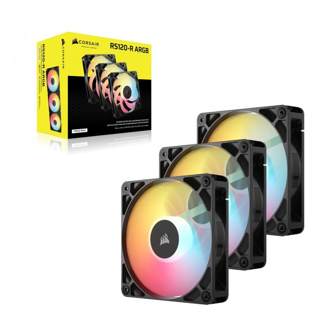 Corsair RS120-R ARGB Computer case Fan 12 cm Black 3 pc(s)