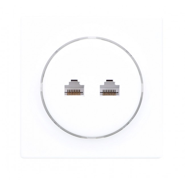 Fibaro Walli N socket-outlet 2 x RJ-45 White