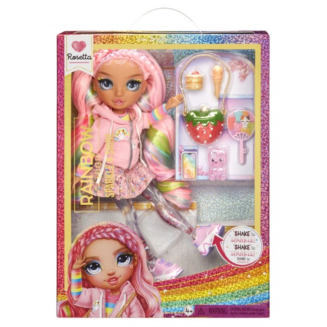 Rainbow High Sparkle & Shine Fashion Dolls- Rosetta (Pink) Rainbow High Sparkle & Shine Fashion Dolls- Rosetta (Pink)