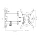 Maclean MC-418 TV Monitor Full Motion Wall Mount 23 Maclean MC-418 TV Monitor Full Motion Wall Mount 23