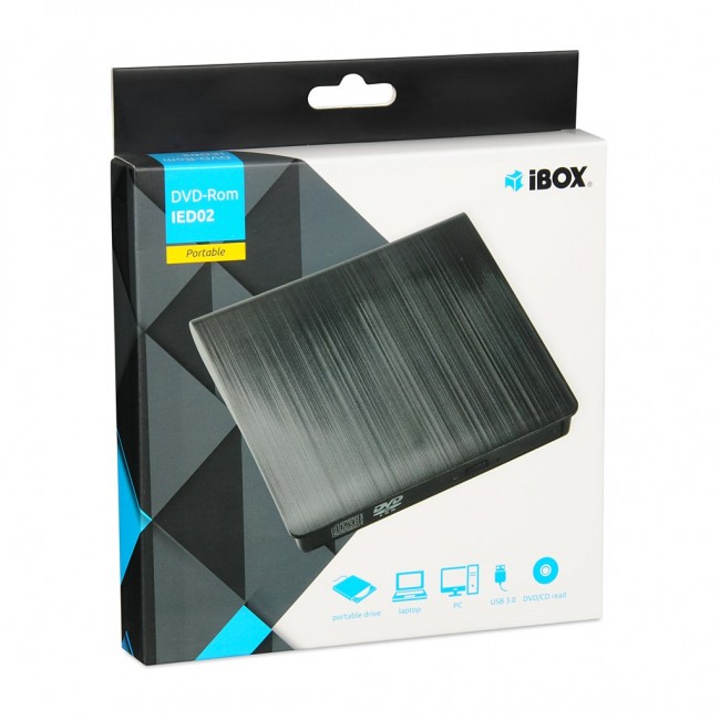iBox IED02 optical disc drive DVD-ROM Black iBox IED02 optical disc drive DVD-ROM Black