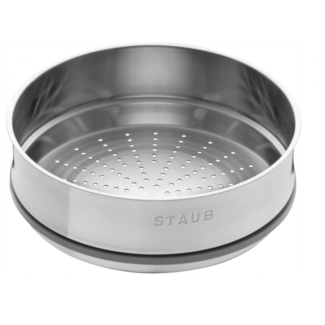 STAUB La Cocotte cast iron round pot with insert 40508-819-0 - 3.8 ltr. graphite STAUB La Cocotte cast iron round pot with insert 40508-819-0 - 3.8 ltr. graphite