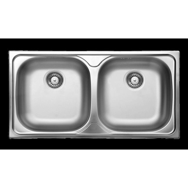 2-bowl steel sink 2-bowl steel sink