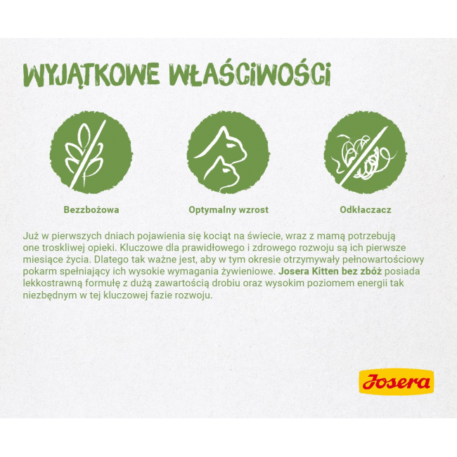 Josera 4032254755012 cats dry food 400 g Kitten Poultry