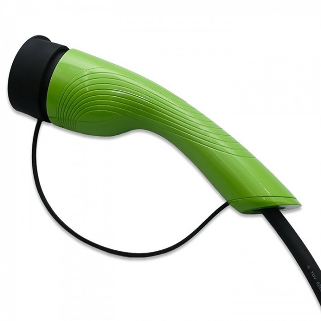 Qoltec 52436 Mobile EV Electric Car Charger with 2-in-1 Type 2 Adjustment | 11kW | 400V | Wi-fi | TUYA | SMART LIFE | LCD | Portable | 5m