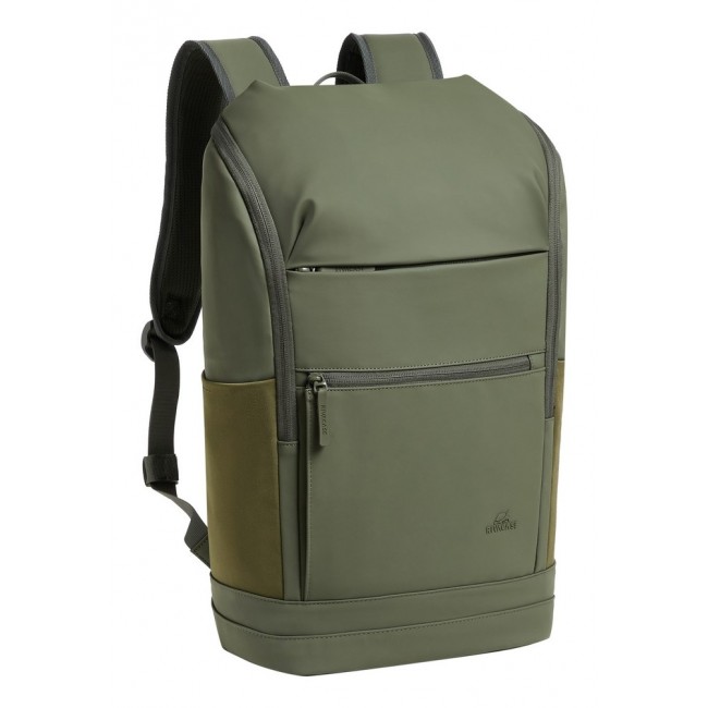 Rivacase Eden backpack Travel backpack Olive PU leather, Polyester, Recycled polyethylene terephthalate (rPET) Rivacase Eden backpack Travel backpack Olive PU leather, Polyester, Recycled polyethylene terephthalate (rPET)