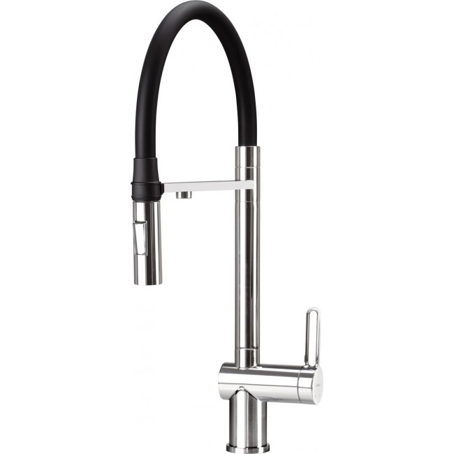 Kitchen faucet with filter and flexible spout