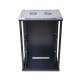 Extralink Rackmount cabinet 15U 600x450 Black wall mounted