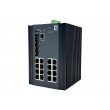LevelOne 20-Port L2 Plus Managed Gigabit Industrial Switch, 16x 1GbE RJ45, 4x 1/2.5GbE SFP, DIN-Rail, -40 C to 80 C