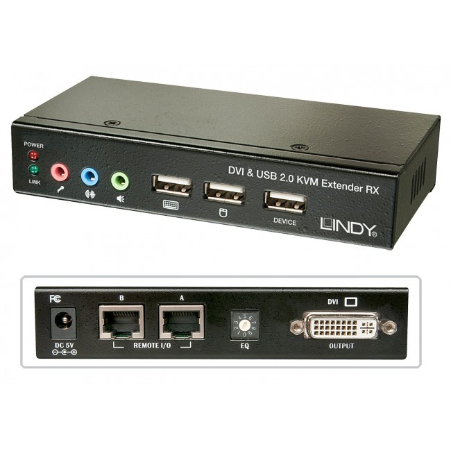 Lindy 39377 KVM switch Black Lindy 39377 KVM switch Black