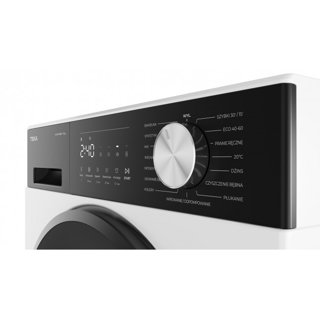 Teka WM 20941 W PL washing machine, 9 kg, 1400 RPM, white, black Teka WM 20941 W PL washing machine, 9 kg, 1400 RPM, white, black