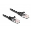 DeLOCK RJ45 Coiled Cable male to male Cat.5e 3 m black